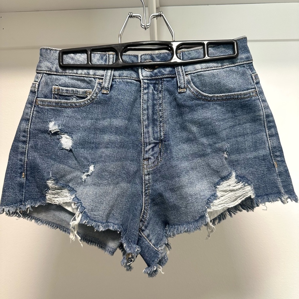 Denim Distressed Women's Shorts